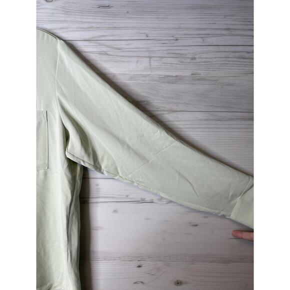 Calvin Klein Shirt Womens Large Button Up Long Sleeve Pocket Lightweight Dress - Picture 3 of 13